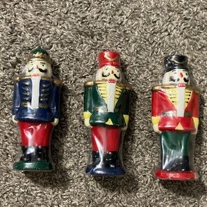 Vintage Sealed Set of Three Nutcracker Candle Figurines